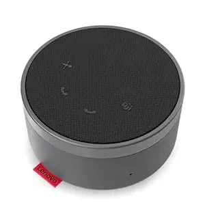Lenovo Go Speakerphone (USB-C) | Microsoft Teams Certified | Dual omnidirectional mics with 1.5m Range | 3X Noise Reduction | 265g Light | Far-Field Pick-up Technology | Acoustic Echo Cancellation